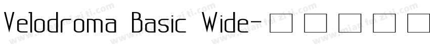 Velodroma Basic Wide字体转换